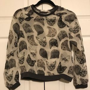 🌟4 for $20 H&M Sheer Cat Sweater